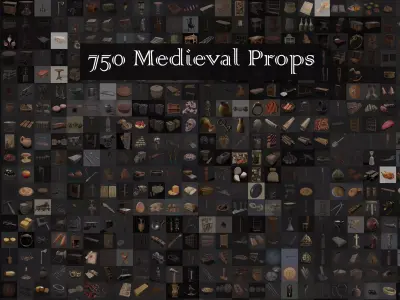 750 Medieval Props Pack