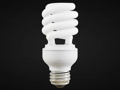 Light Bulb Low-poly 3D model