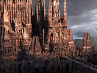 Tudor Castle City  3D model
