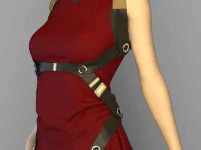 Si-Fi Future Clothes - 41 Marvelous Designer and Clo3D 3D model