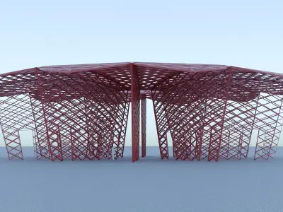 Parametric stand park 3D model