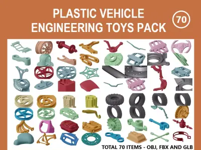 PLASTIC VEHICLE ENGINEERING TOYS PACK