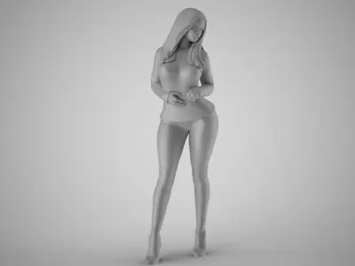 Winter Beauty Woman 4 3D print model