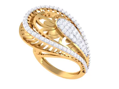  Women Ring MTL 3dm STL OBJ FBX Details 3D print model 107