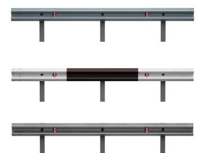 Bumper Road barrier 3D model