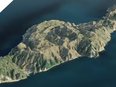 Santa Catalina Island 3d model 3D model