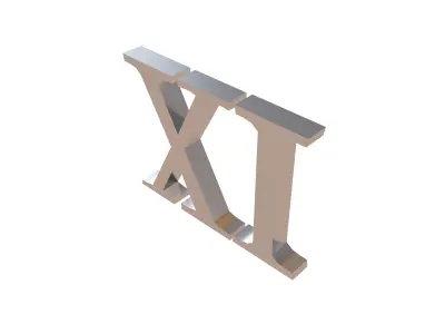 Roman Numerals 11 v1 003 Low-poly 3D model