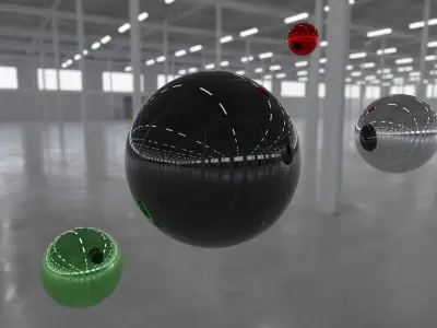 HDRI - Industrial Warehouse Interior 5b Texture