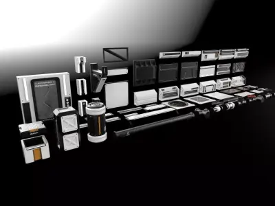 Sci Fi Modular Asset Pack 3D model