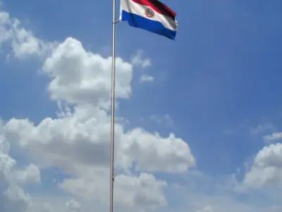 Paraguay Flag Animated 3D model
