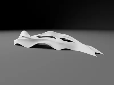 organic architecture shell 3d max 2022 3D model