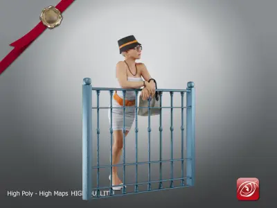 Casual Female A CC 21 30 010 3D model