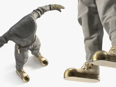  Traditional Diving Suit Vintage Gray 