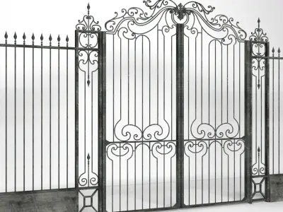 Classic Iron Gate 3D model