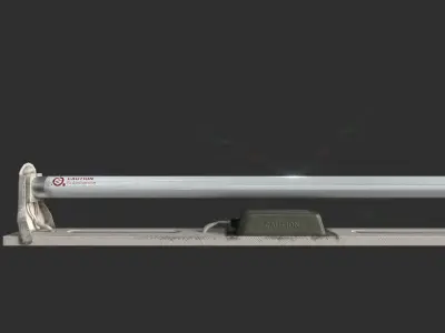 Tubelight fluorescent tube with light Low-poly 3D model