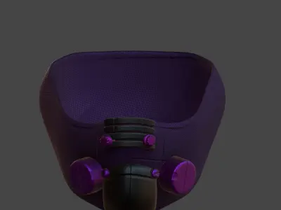 Gas mask helmet 3d model scifi Low-poly  Low-poly 3D model