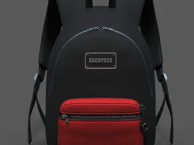 Backpack Camping Generic Color 3d human baggage  Low-poly 3D model purchase