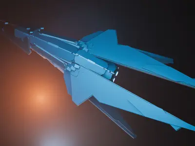 spacefighter WASP 3D model