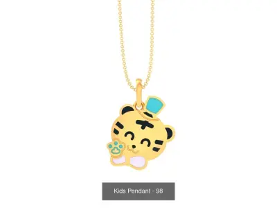 8 Tiger baby pendant charms pack