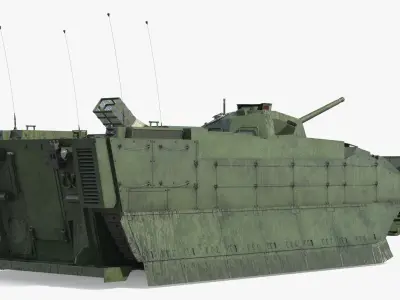  Tracked Amphibious Infantry Vehicle Deployed Wet 