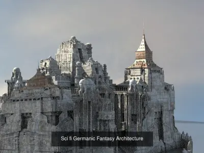 Germanic Architecture collection 3D Model Pack