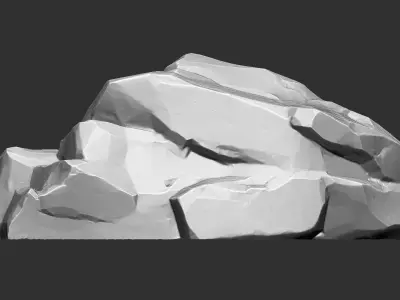 3D Mountain rock Zbrush sculpt 3D model