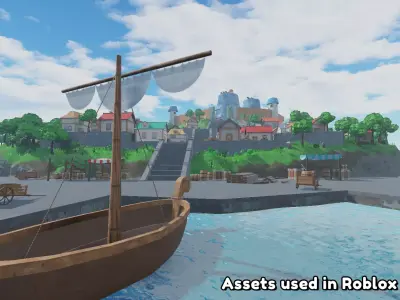 Low Poly Stylized Anime Pack Low-poly 3D model