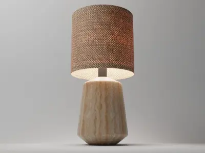 Lamp 3D Model table with shade 3D model purchase