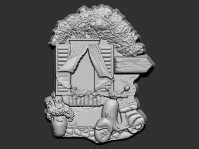 The Mediterranean Window 3D print model