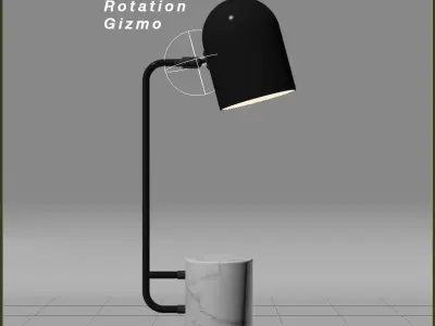 Modern Desk Lamp - Aromas 3D model