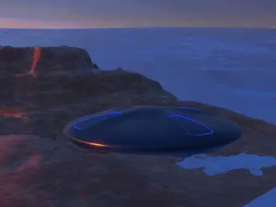 Advanced Stealth UFO  3D model