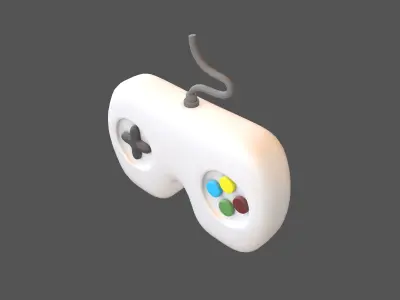 Game Controller Icon V1 001 Low-poly 3D model