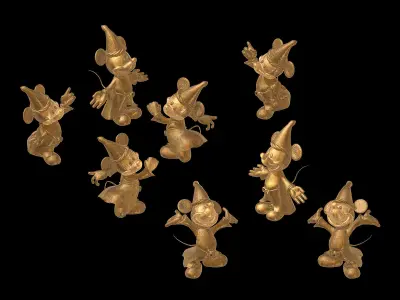 Disney - Mickey Statue 03 3D model