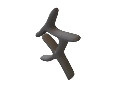 Suzhou Numerals Nine V1 001 Low-poly 3D model