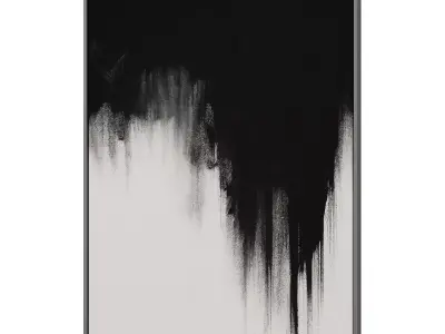 Abstract Painting Frame set 3D model 741