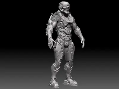 Cyber Man Zbrush 3D model