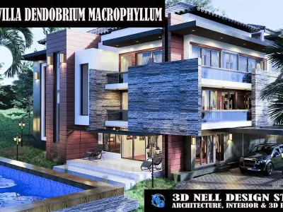 MODERN VILLA DENDOBRIUM MACROPHYLLUM 3D model