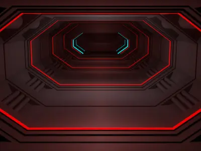 Sci Fi Interior 3D model 22