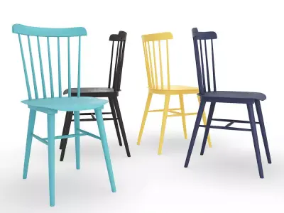 Tucker Dining Chair 3D model