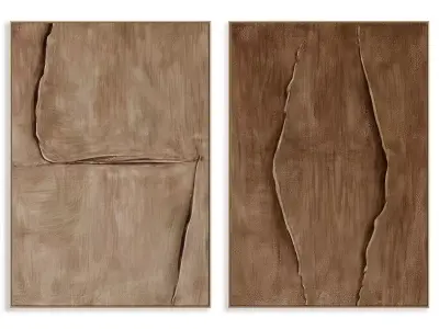 Abstract Painting Frame set 3D model 838