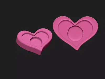 hearth candle holder 3D print model