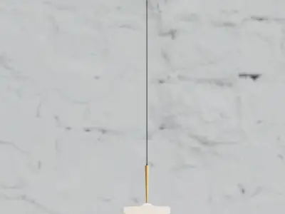 Pendant lamp HEL by Romatti green 3D model