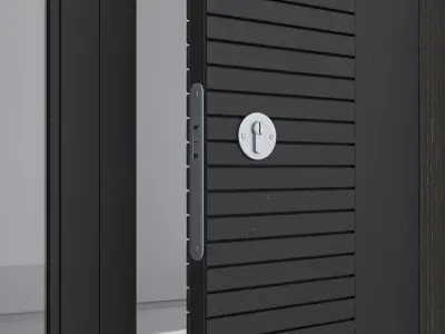 Aluminium door 108 3D model
