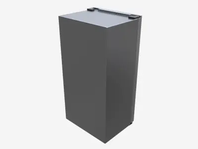 Side-by-Side Fridge Samsung RS66A8100S9 3D model