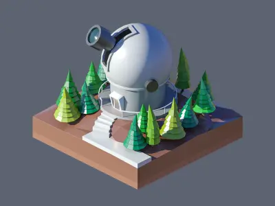 land 72A Low-poly 3D model