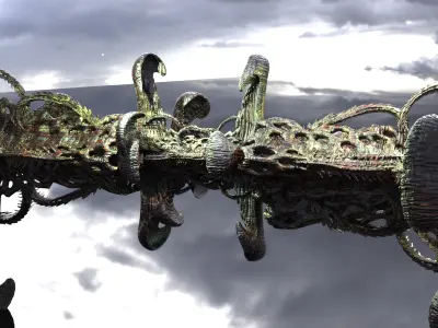 Alien Moss tower 4 3D model