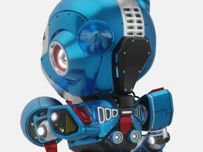 Robot Character 02 - Scifi Edition 3D model