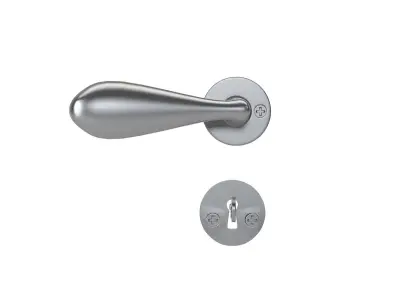 Doorhandles door handle and lock 3D model