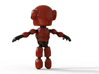 Robot KT-22 Low-poly 3D model