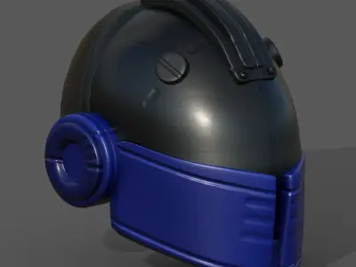 Helmet plastic scifi fantasy futuristic military Scifi  Low-poly 3D model